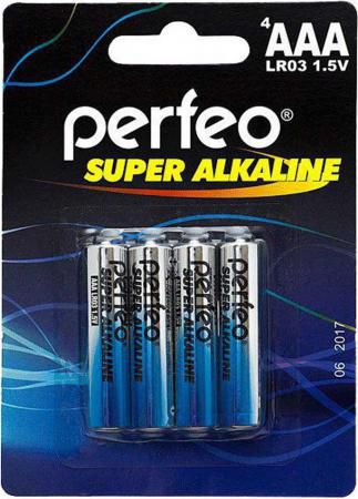 Батарейки Perfeo LR03/4BL Super Alkaline AAA 4 шт
