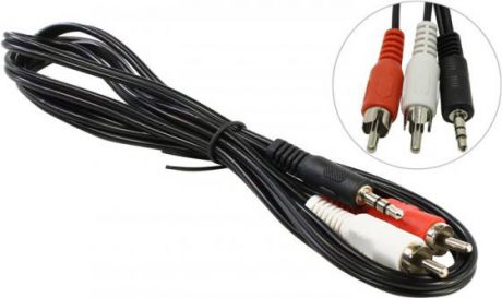 Кабель соединительный 1.5м 5bites 3.5 Jack (M) - 2xRCA (M) стерео AC35J2R-015M