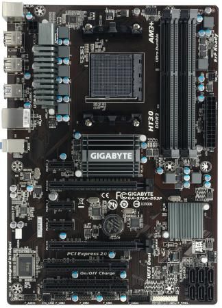 Материнская плата GigaByte GA-970A-DS3P V2.1 Socket AM3+ AMD 970 4xDDR3 2xPCI-E 16x 2xPCI 3xPCI-E 1x 6xSATAIII ATX Retail