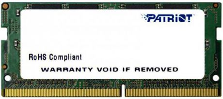 Оперативная память для ноутбуков SO-DDR4 8Gb PC4-17000 2133MHz DDR4 DIMM Patriot PSD48G213381S