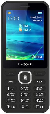 Мобильный телефон Texet TM-D327 черный 2.8"