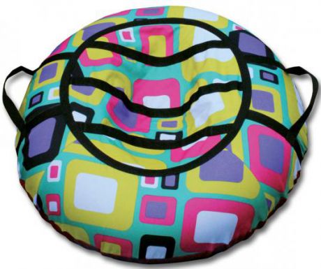 Тюбинг BELON Принт квадраты СВ-004-КВ резина текстиль разноцветный
