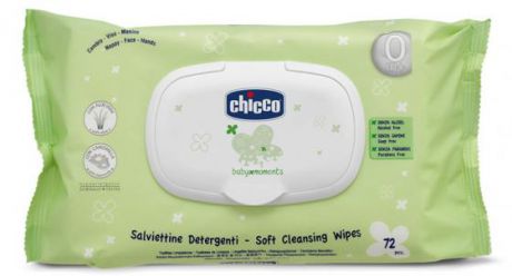 Салфетки Chicco "Baby Moments" 72 шт детские