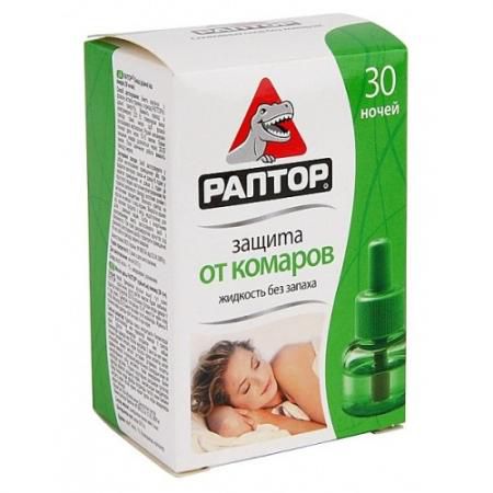 РАПТОР Жидкость от комаров 30 10 ночей в подарок Промо