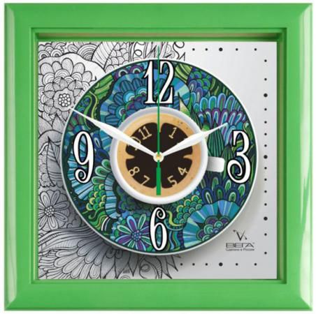 Часы настенные Вега П3-3-122 зелёный разноцветный