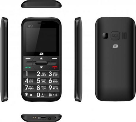 Мобильный телефон ARK Benefit U242 черный 2.2" 32 Мб