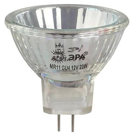 Лампа галогенная ЭРА GU4-MR11-20W-12V-30Cl (10/200/8400)