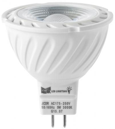 Лампа светодиодная МАЯК GU5,3/3W/3000K рефлекторная прозрачная GU5.3 АС:175-250V 3W