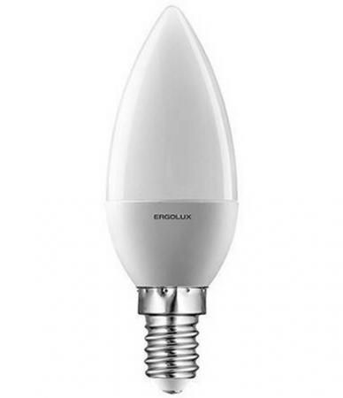 Лампа светодиодная ERGOLUX 12134 LED-C35-7W-E14-3K Свеча 7Вт E14 3000K 172-265В