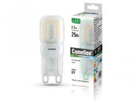 Лампа светодиодная CAMELION LED2.5-G9-SL/845/G9 2.5Вт 220В G9 4500К