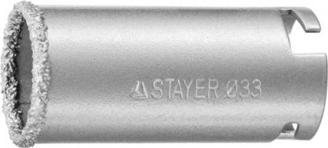 Коронка STAYER PROFESSIONAL 33345-33 кольцевая с карбидно-вольфрамовой крошкой d33мм