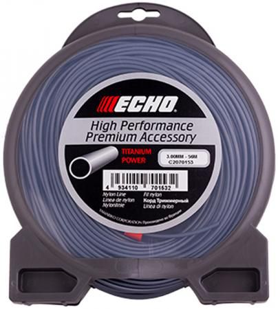 Леска для триммеров ECHO C2070153 корд д/триммера titanium power line 3.0ммх56м круглый