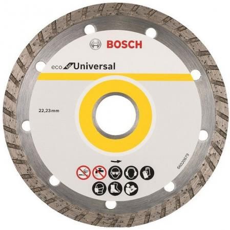 Алмазный диск BOSCH ECO Universal Turbo Ф180-22мм (2.608.615.038) по бетону