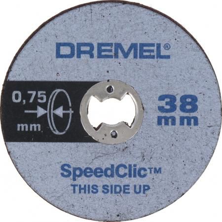 Круг отрезной DREMEL SC409 SPEED CLIC 38мм, толщ.0.75мм, 5шт.