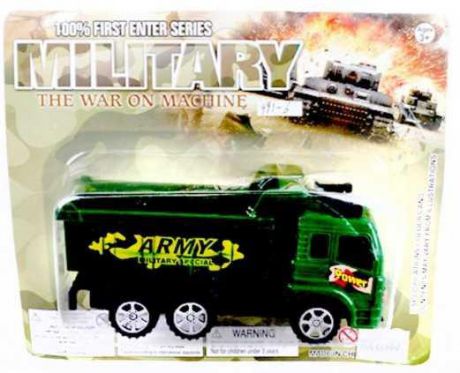 Автомобиль Наша Игрушка Военный грузовик зеленый 991-6