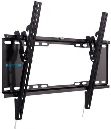 Кронштейн Kromax IDEAL-102 black, для LED/LCD TV 32"-90", max 40 кг, настенный, 1 ст свободы, наклон -12°,от стены 30 мм, max VESA 600x400 мм.
