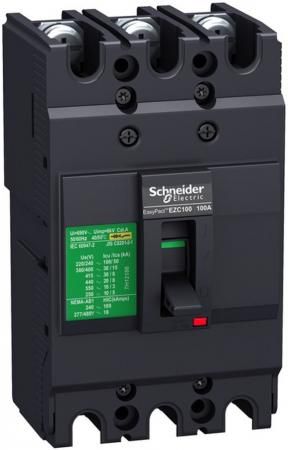 Автоматический выключатель Schneider Electric EZC100 10 KA/400В 3П/3T 100 A EZC100F3100