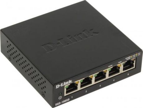 Коммутатор D-Link DGS-1005D/I3A 5G неуправляемый