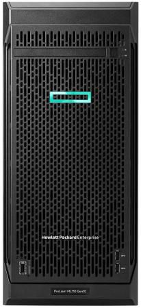 Сервер HP ML110 Gen10, 1x 4110 Xeon-S 8C 2.1GHz, 1x16GB-R DDR4, S100i/ZM (RAID 0,1,5,10) noHDD (8/16 SFF 2.5" HP) 1x800W (up2), 2x1Gb/s, noDVD, iLO5, Tower-4,5U, 3-3-3