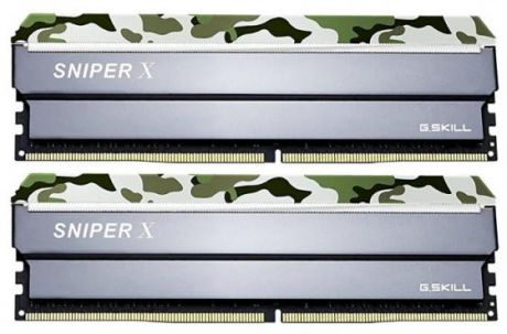 Модуль памяти DDR4 G.SKILL SNIPER X 16GB (2x8GB kit) 2400MHz CL17 PC4-19200 1.2V / F4-2400C17D-16GSXF / Classic Camo