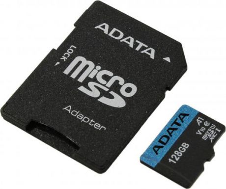 Карта памяти micro SDXC 128Gb Adata Premier UHS-I U1 V10 A1 + ADP (85/25 Mb/s)