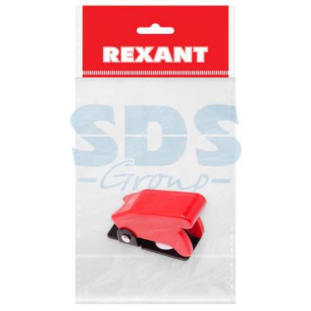 Защитная крышка для тумблеров типа KN и ASW красная (SAC-01) REXANT Индивидуальная упаковка 1 шт