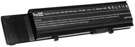 Аккумулятор для ноутбука Dell Dell Vostro 3400 3500 3700 4400мАч 11.1V TopON TOP-3400