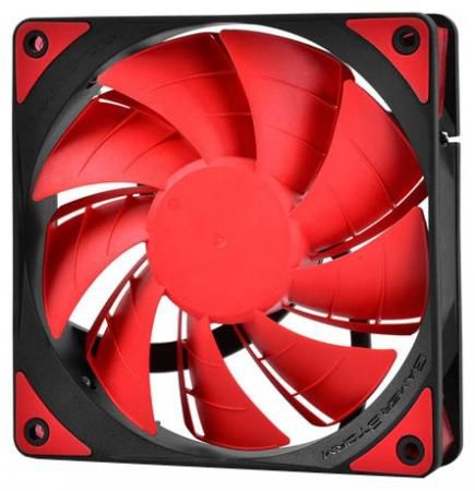 Вентилятор DEEPCOOL TF120 RED 120x120x26мм (PWM, 36шт./кор, эластичная рамка, супертихий, красная LED подсветка, Fluid Dynamic Bearing) Retail BOX