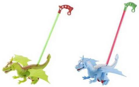 Каталка на палочке Наша Игрушка Динозавр пластик от 1 года цвет в ассортименте 198-10