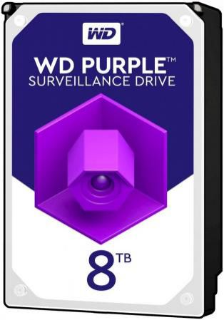 Жесткий диск WD Original SATA-III 8Tb WD81PURZ Purple (5400rpm) 256Mb 3.5"