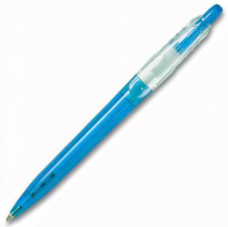 Ручка шариковая TEKNOMATIC Fluo, голубой корпус