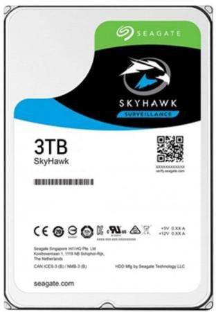 Жесткий диск 3.5" 3 Tb 5400rpm 256Mb cache Seagate Skyhawk ST3000VX009 SATA III 6 Gb/s