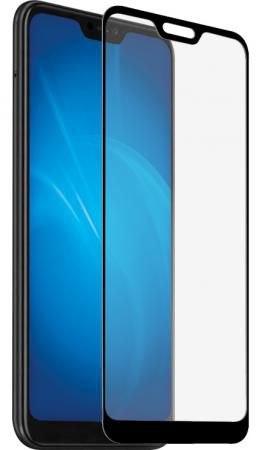 Закаленное стекло с цветной рамкой (fullscreen) для Xiaomi Redmi Note 6 DF xiColor-41 (black)