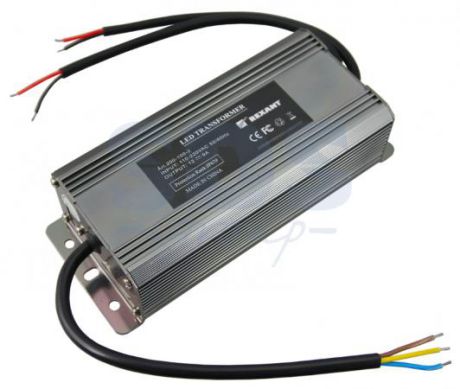 Источник питания 110-220V AC/12V DC, 6А, 72W с проводами, влагозащищенный (IP67)