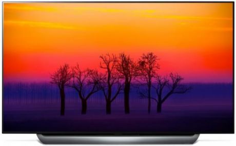 Телевизор LED 65" LG OLED65C8PLA серебристый серый 3840x2160 100 Гц Wi-Fi Smart TV RJ-45 Bluetooth Разьем для наушников