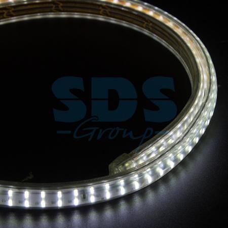 LED Лента 220В, 6.5x15мм, IP67, SMD 3014, 240 LED/м, Белый, 100м