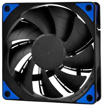 Вентилятор DEEPCOOL TF120 BLUE 120x120x26мм (PWM, 36шт./кор, эластичная рамка, супертихий, синяя LED подсветка, Fluid Dynamic Bearing) Retail BOX