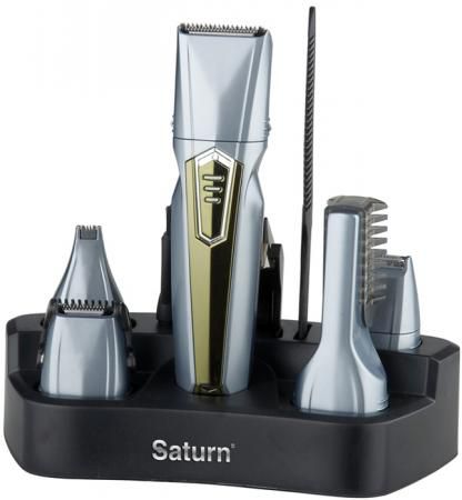 Машинка для стрижки волос Saturn ST-HC 8021 серебристый коричневый