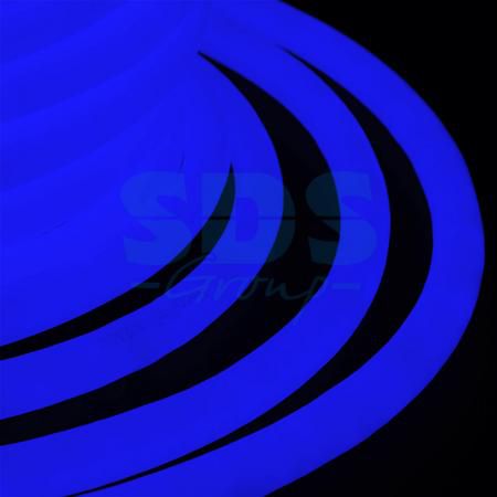 Гибкий Неон LED 360 (круглый) - синий, бухта 50м