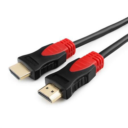 Кабель HDMI 1м Cablexpert CC-S-HDMI03-1М круглый черный CC-S-HDMI03