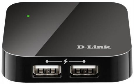 Концентратор сетевой D-Link 4-port USB 2.0 HUB, 4 type A ports and 1 type B port
