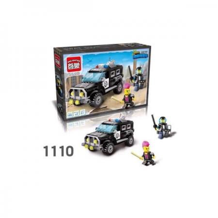 Конструктор ENLIGHTEN BRICK ПОЛИЦЕЙСКАЯ МАШИНА С ФИГУРКАМИ 190 элементов BRICK1110