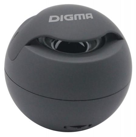Колонка порт. Digma S-11 черный 3W 1.0 BT/USB (SP113B)