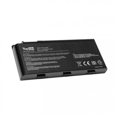 Аккумулятор для ноутбука MSI Erazer X6813, X6811, GX780, GX680, GT780, GT760, GT683, GT680, GT670, GT663, GT660 Series 6600мАч 11.1V TopON TOP-GX660