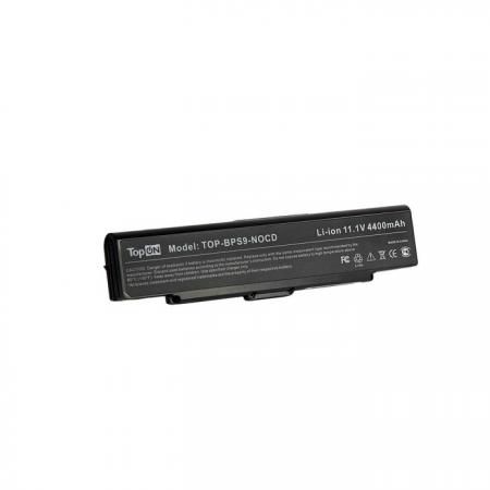 Аккумуляторная батарея TopON TOP-BPS9-NOCD 5200мАч для ноутбуков Sony Vaio VGN-CR VGN-AR VGN-NR VGN-SZ6 S
