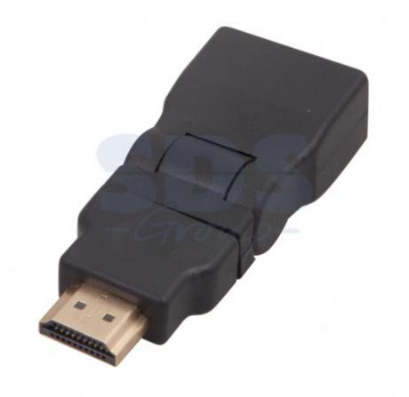 ПЕРЕХОДНИК шт.HDMI - гн.HDMI поворотный GOLD REXANT