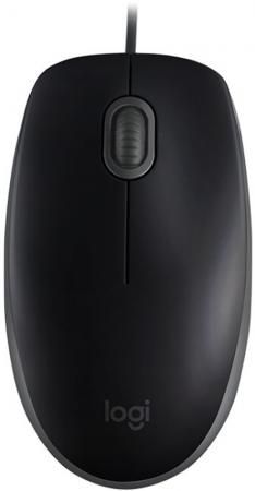 Мышь (910-005508) Logitech Mouse B110, SILENT Black
