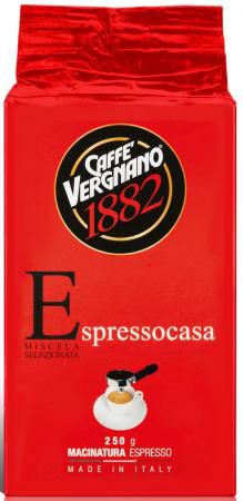 Кофе молотый Vergnano Espresso casa 250 грамм