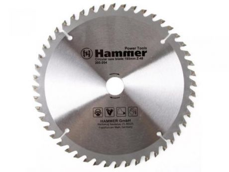 Пильный диск Hammer Flex 205-204 CSB PL 185ммх48х20/16мм по ламинату 30675