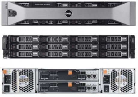 Дисковый массив Dell PV MD3400 x12 4x3Tb 7.2K 3.5 NL SAS 2x600W PNBD 3Y 2xCtrl SAS12Gb Cache 4GB (210-ACCG-23)